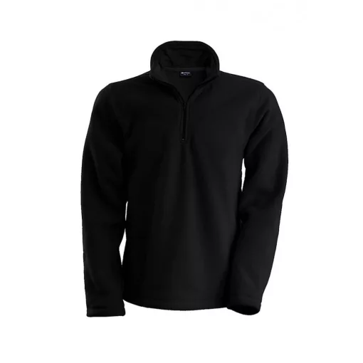 Uniszex kabát Kariban KA912 Enzo - Zip neck Microfleece Jacket -XL, Black