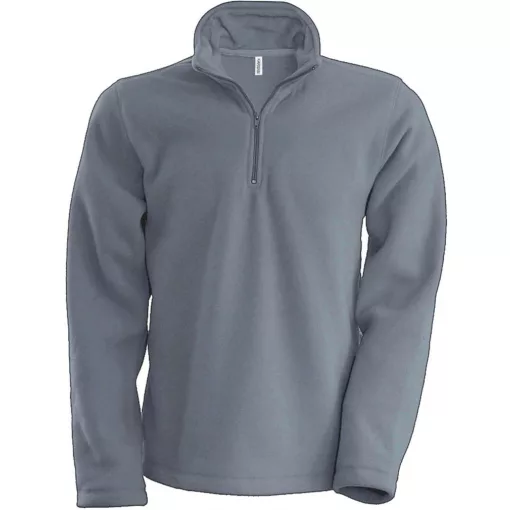 Uniszex kabát Kariban KA912 Enzo - Zip neck Microfleece Jacket -2XL, Dark Grey