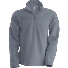 Uniszex kabát Kariban KA912 Enzo - Zip neck Microfleece Jacket -4XL, Dark Grey