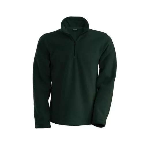Uniszex kabát Kariban KA912 Enzo - Zip neck Microfleece Jacket -XL, Forest Green