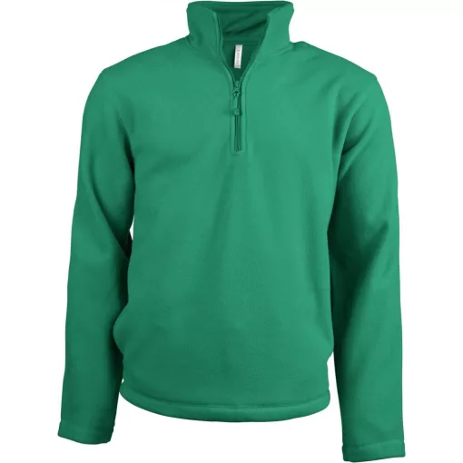 Uniszex kabát Kariban KA912 Enzo - Zip neck Microfleece Jacket -L, Kelly Green