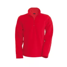 Uniszex kabát Kariban KA912 Enzo - Zip neck Microfleece Jacket -2XL, Red