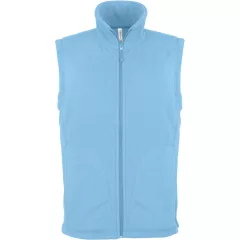 Férfi Kariban KA913 Luca - Men S Micro Fleece Gilet -3XL, Sky Blue
