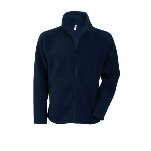 Uniszex kabát Kariban KA917 Marco - Full Zip Micro Fleece Jacket -L, Navy