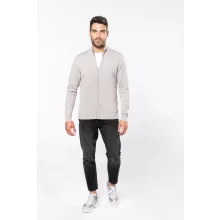 Férfi Kariban KA961 Men S Full Zip Cardigan -L, Black