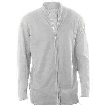 Férfi Kariban KA961 Men S Full Zip Cardigan -3XL, Grey Melange