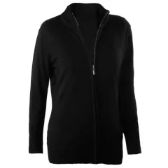 Női Kariban KA962 Ladies Full Zip Cardigan -3XL, Black