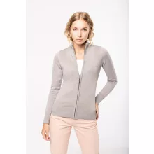Női Kariban KA962 Ladies Full Zip Cardigan -S, Black