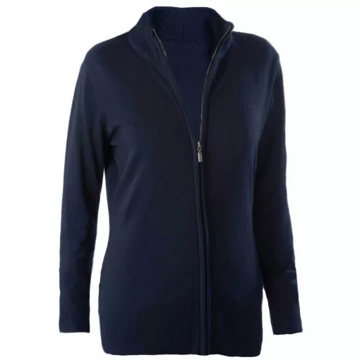 Női Kariban KA962 Ladies Full Zip Cardigan -M, Navy