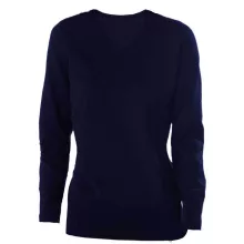 Női Kariban KA966 Ladies v-neck Jumper -3XL, Navy