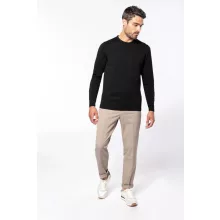 Férfi pulóver Kariban KA967 Men S Crew neck Jumper -2XL, Navy