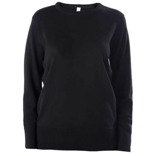 Női Kariban KA968 Ladies Crew neck Jumper -M, Black