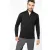 Férfi pulóver Kariban KA970 Men S Zip neck Jumper -3XL, Black
