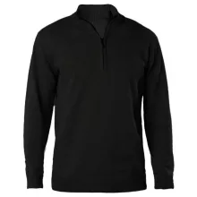 Férfi pulóver Kariban KA970 Men S Zip neck Jumper -4XL, Black