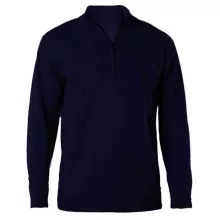Férfi pulóver Kariban KA970 Men S Zip neck Jumper -L, Navy