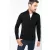 Férfi Kariban Kardigán KA971 Full Zip Cardigan -L, Black