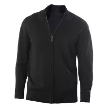 Férfi Kariban Kardigán KA971 Full Zip Cardigan -S, Black
