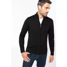 Férfi Kariban Kardigán KA971 Full Zip Cardigan -4XL, Navy