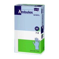   Púdermentes lila vizsgálókesztyű Ambulex nitril M - 100 db