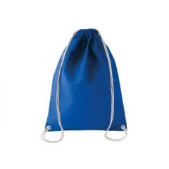   Uniszex hátizsák Kimood KI0125 Cotton Drawstring Backpack -Egy méret, Dark Royal Blue