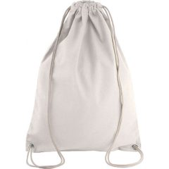   Uniszex hátizsák Kimood KI0125 Cotton Drawstring Backpack -Egy méret, Natural