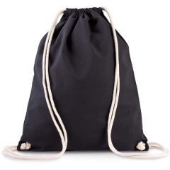 Uniszex hátizsák Kimood KI0139 Organic Cotton Backpack With Drawstring Carry Handles -