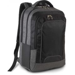 Uniszex hátizsák Kimood KI0142 Business Laptop Backpack -Egy méret, Dark Grey Heather/