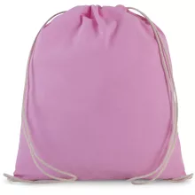 Uniszex táska Kimood KI0147 Organic Cotton Small Drawstring Bag -Egy méret, Dark Pink