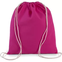 Uniszex táska Kimood KI0147 Organic Cotton Small Drawstring Bag -Egy méret, Magenta