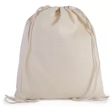 Uniszex táska Kimood KI0147 Organic Cotton Small Drawstring Bag -Egy méret, Natural