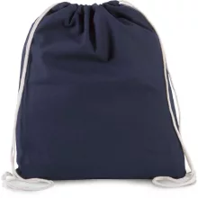 Uniszex táska Kimood KI0147 Organic Cotton Small Drawstring Bag -Egy méret, Navy