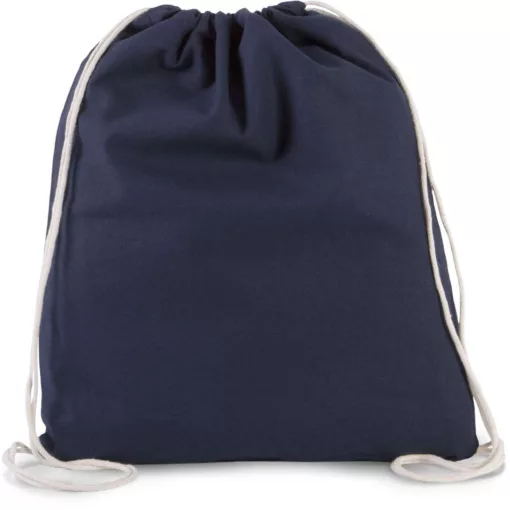 Uniszex táska Kimood KI0147 Organic Cotton Small Drawstring Bag -Egy méret, Navy