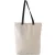 Uniszex Kimood KI0277 Flat Canvas Shopper With Contrast Handle -Egy méret, Natural/Bla