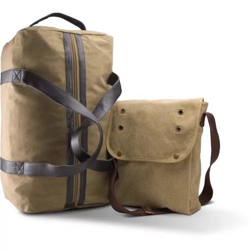 Uniszex táska Kimood KI0302 Canvas Shoulder Bag -Egy méret, Vintage Khaki
