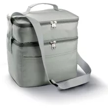 Uniszex táska Kimood KI0317 Double Compartment Cooler Bag -Egy méret, Light Grey