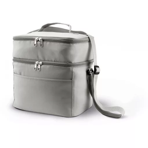 Uniszex táska Kimood KI0317 Double Compartment Cooler Bag -Egy méret, Light Grey