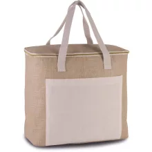 Uniszex táska Kimood KI0354 Jute Cool Bag - Large Size -Egy méret, Natural
