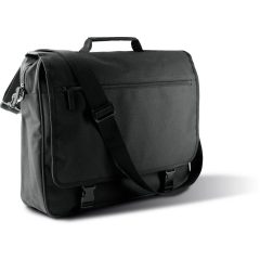   Uniszex táska Kimood KI0412 Document Bag With Front Flap -Egy méret, Black/Red
