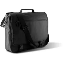 Uniszex táska Kimood KI0412 Document Bag With Front Flap -Egy méret, Black