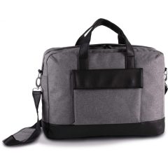   Uniszex táska Kimood KI0429 Business Laptop Bag -Egy méret, Graphite Grey Heather
