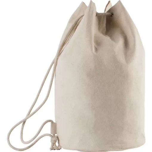 Uniszex táska Kimood KI0629 Cotton Sailor-Style Bag With Drawstring -Egy méret, Natura