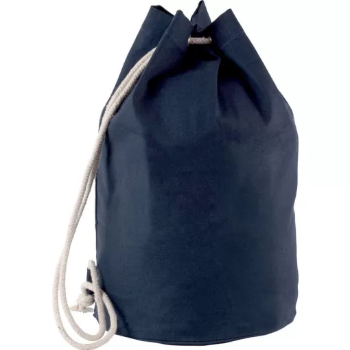 Uniszex táska Kimood KI0629 Cotton Sailor-Style Bag With Drawstring -Egy méret, Navy