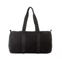 Uniszex táska Kimood KI0632 Cotton Canvas Hold-All Bag -Egy méret, Black/Black