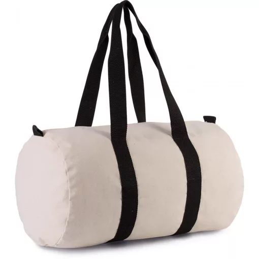 Uniszex táska Kimood KI0632 Cotton Canvas Hold-All Bag -Egy méret, Natural/Black
