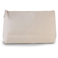   Uniszex táska Kimood KI0727 Cotton Canvas Toiletry Bag -Egy méret, Natural