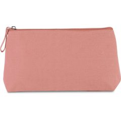   Uniszex táska Kimood KI0728 Cotton Canvas Toiletry Bag -Egy méret, Dusty Pink