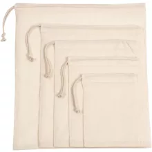 Uniszex Kimood KI0729 Sliding Drawstring In Organic Cotton -L, Natural