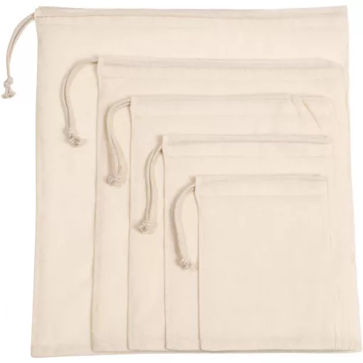 Uniszex Kimood KI0729 Sliding Drawstring In Organic Cotton -L, Natural