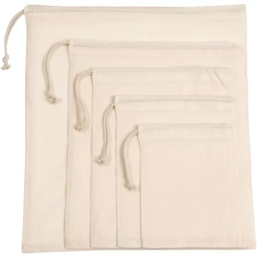 Uniszex Kimood KI0729 Sliding Drawstring In Organic Cotton -S, Natural