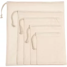 Uniszex Kimood KI0729 Sliding Drawstring In Organic Cotton -XL, Natural